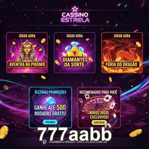 Depósitos pequenos e jogabilidade descomplicada - 777aabb