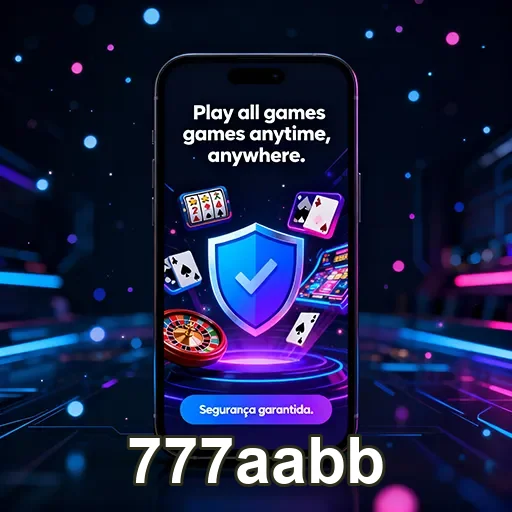 Interface de jogos mobile interativa do site 777aabb, com design moderno e atraente.